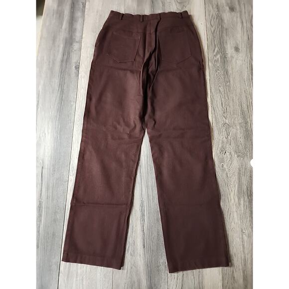 St. John Sports Essentials Burgundy High Rise Dress Pants Size 10 - Picture 2 of 3